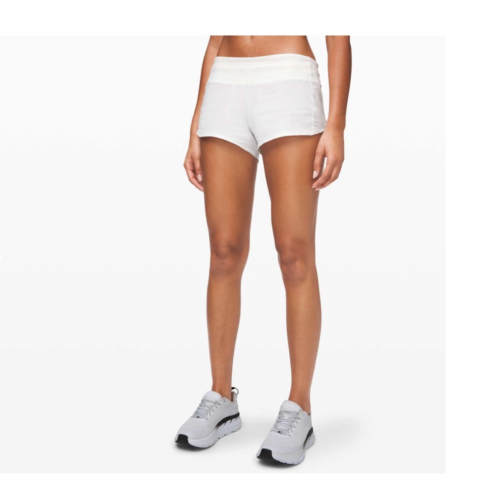 Lululemon Speed Up Short 2.5" *Linerless
White size 6